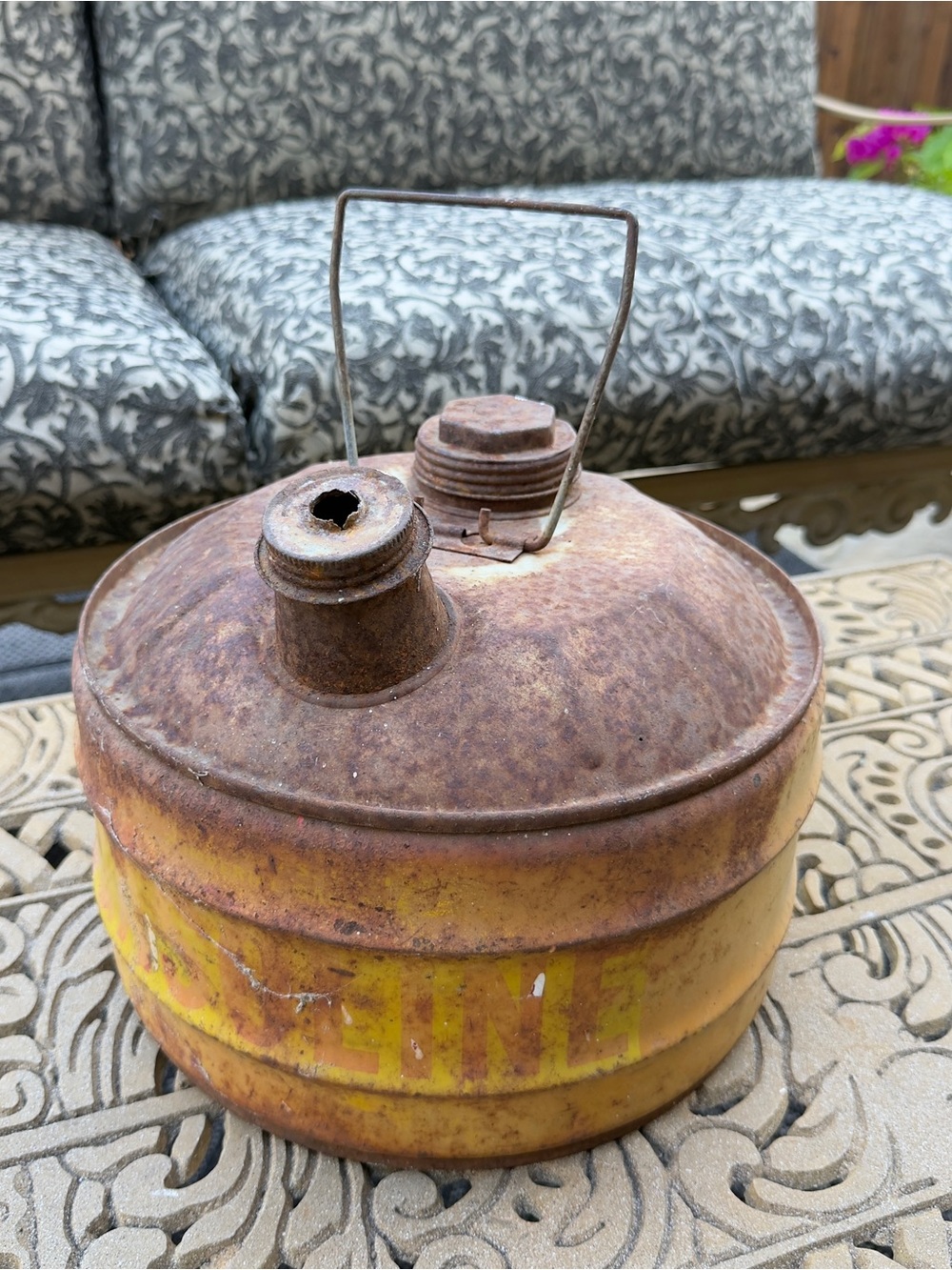 VTG Rustic 2.5 Gallon Empty Gasoline Can. Would Make A Great Display